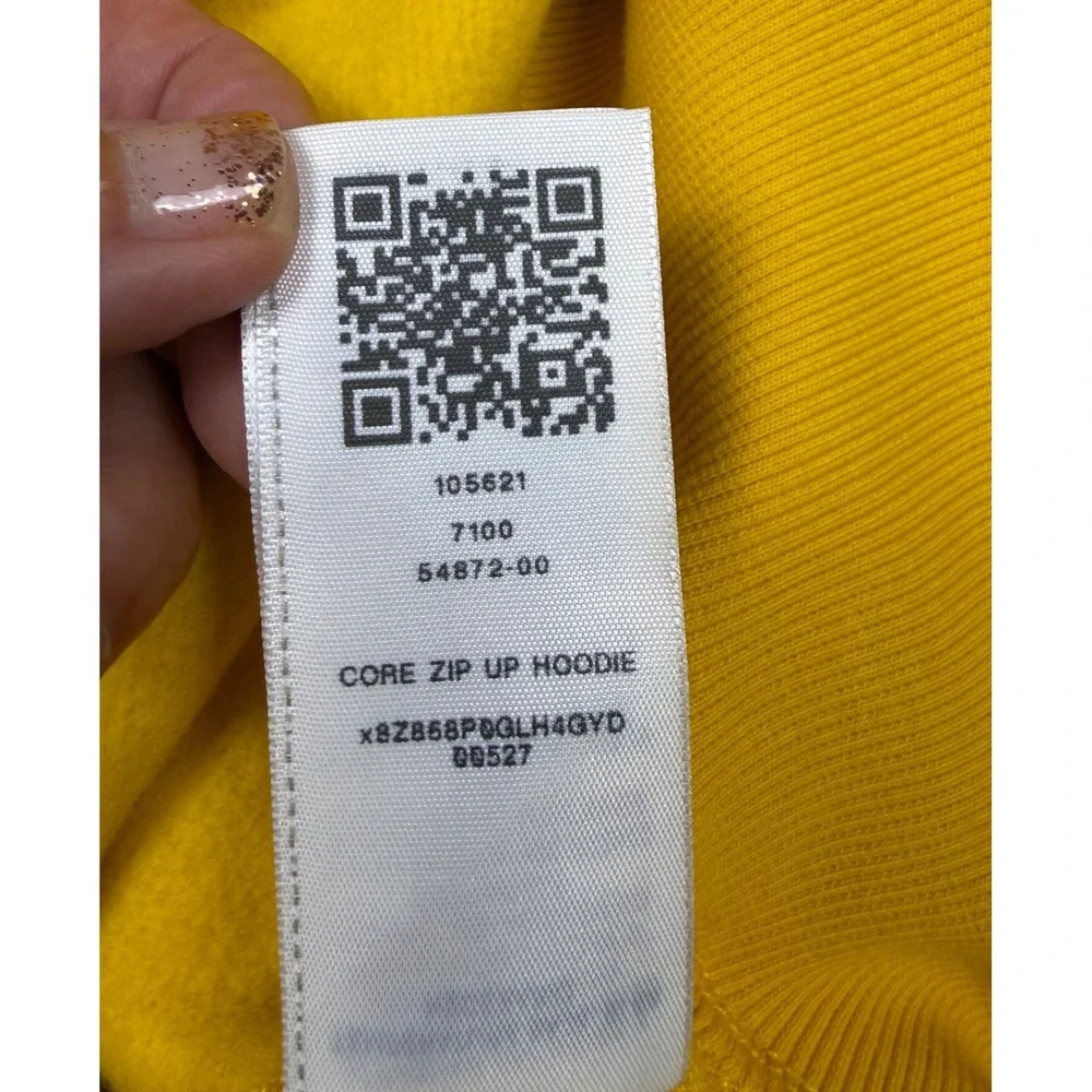 True Religion Mens Yellow Core Zip Up Hoodie Buddha Logo Sweatshirt S 54872-00